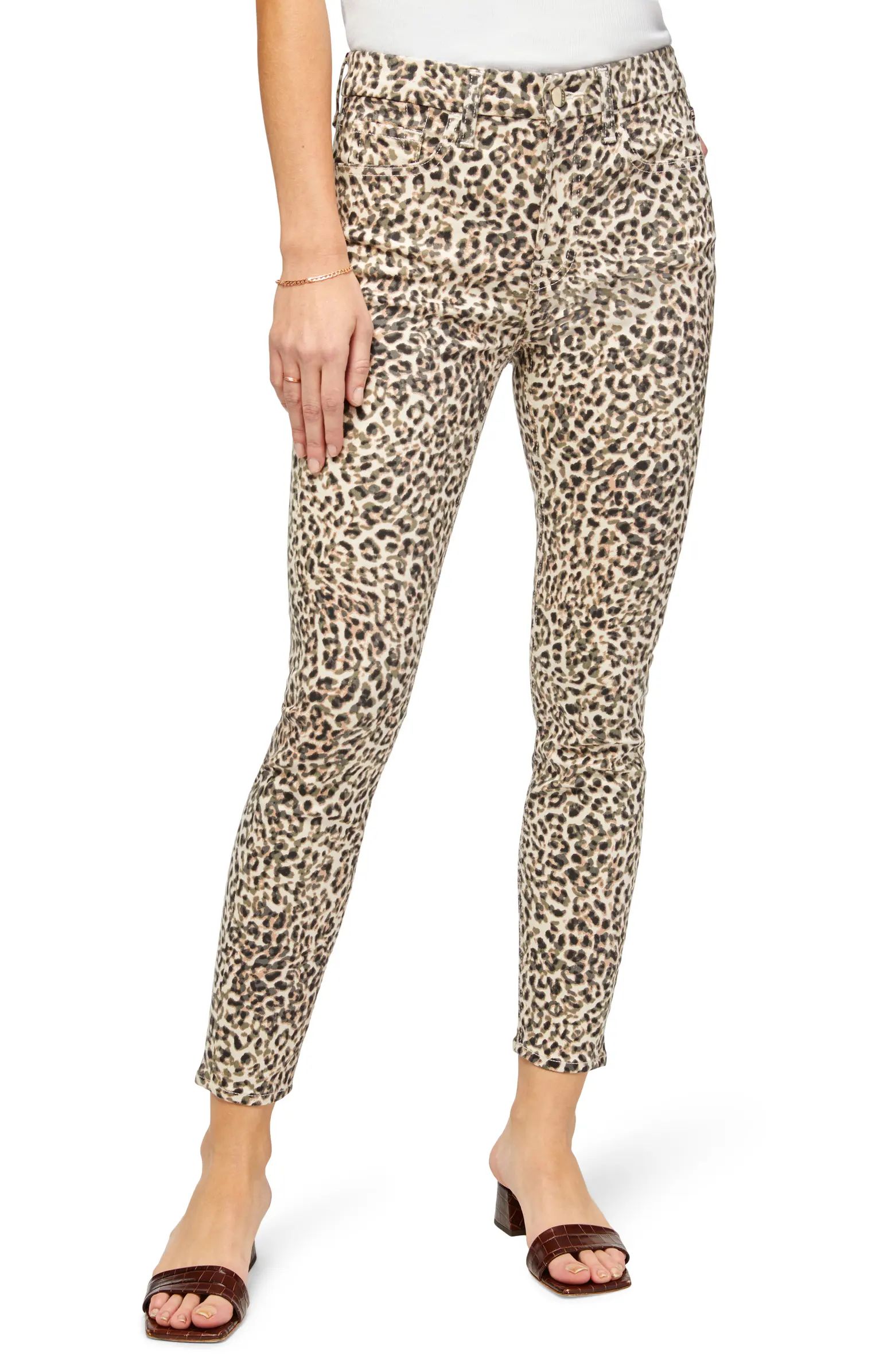 Leopard Print Ankle Skinny Jeans | Nordstrom
