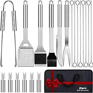 Anpro Grilling Accessories Grill Kit- Grill Set, Grilling Utensil Set, BBQ Accessories, BBQ Kit, ... | Amazon (US)