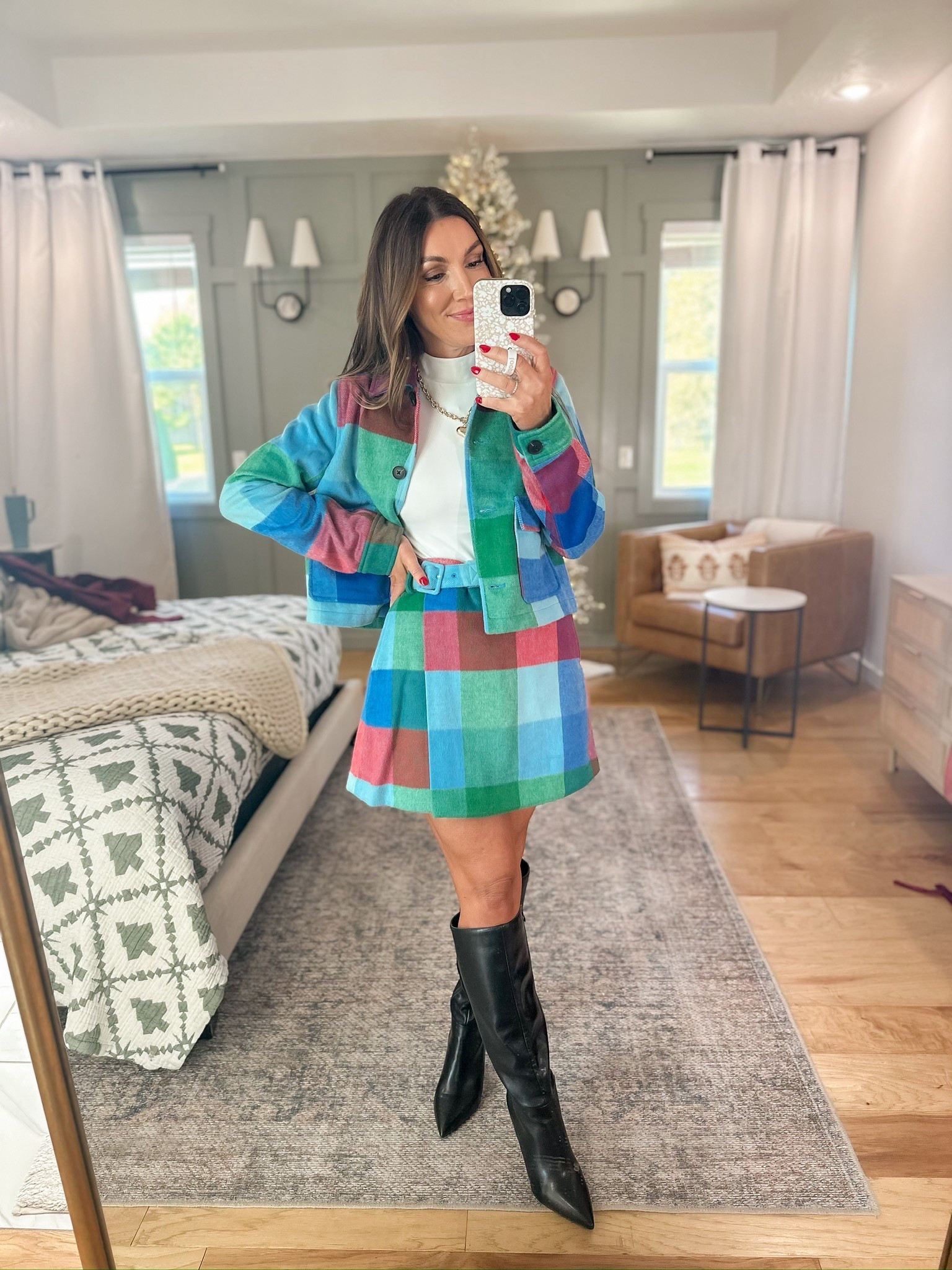 This is my kind of Christmas outfit! I love the fun bright colors! 
Walmart find! 

#LTKFindsUnder50 #LTKHoliday #LTKStyleTip