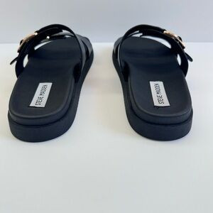 Steve Madden Black Hanni Double Band Buckle  Sandal | Poshmark