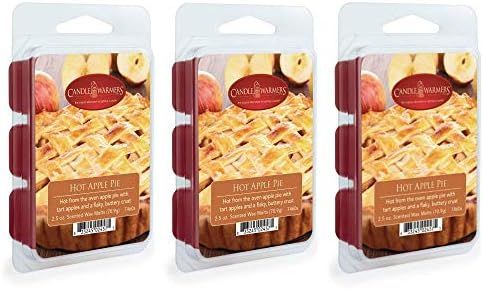 3 Pack CANDLE WARMERS ETC Soy Wax Blend Classic Fragrance 2.5 oz Wax Fragrance Melt Tart, Hot App... | Amazon (US)