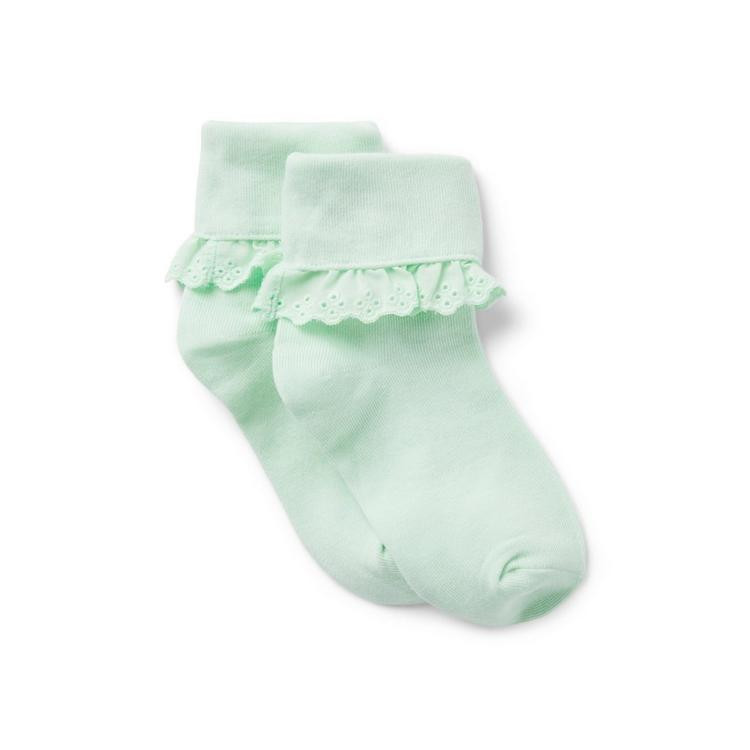 Eyelet Ruffle Sock | Janie and Jack