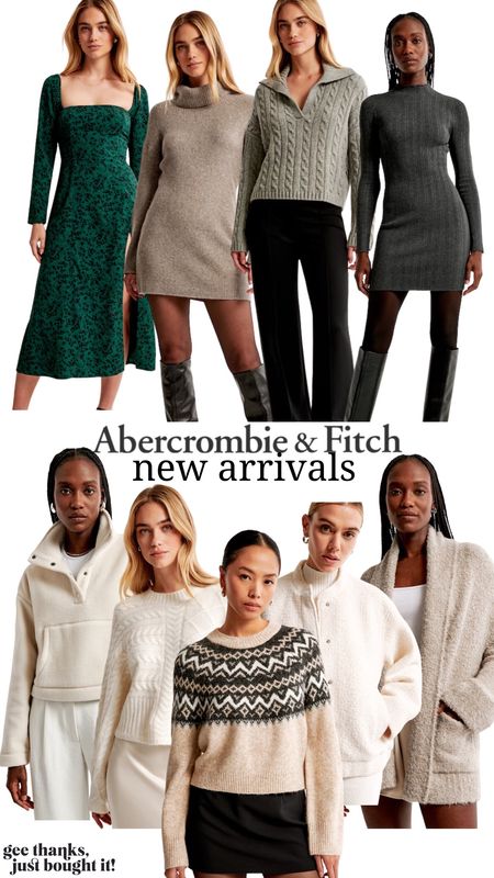New arrivals day Abercrombie that will make great transition pieces as we move into winter! 

#LTKSeasonal #LTKstyletip