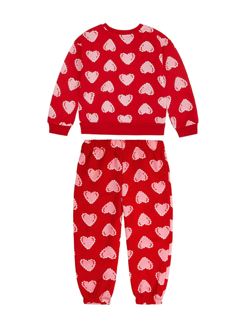 Way to celebrate Girls Vday Jogger Sets, Sizes 12M-5T | Walmart (US)