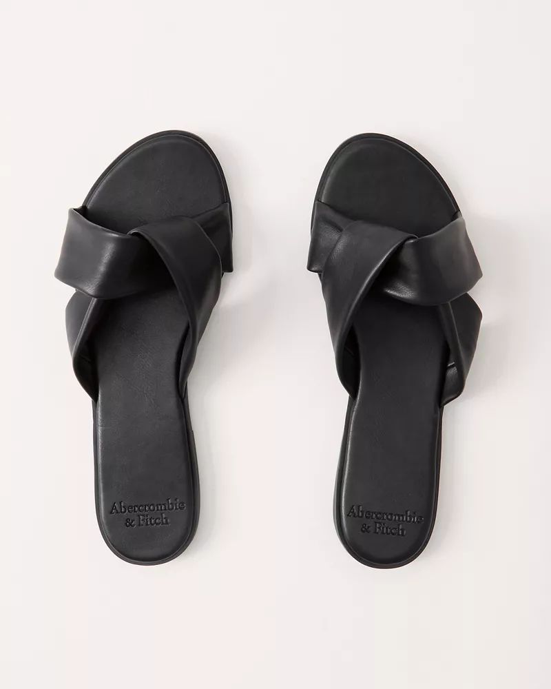 Twist Strap Slides | Abercrombie & Fitch (US)