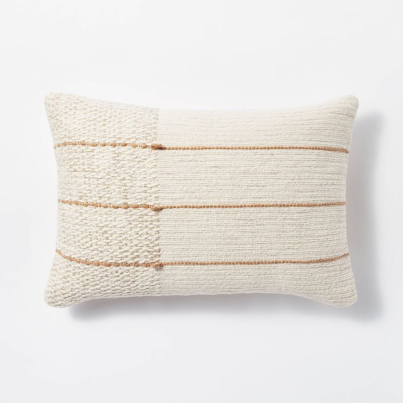 Textured Asymmetric Striped Throw Pillow -Threshold™ designed with Studio McGee | Target