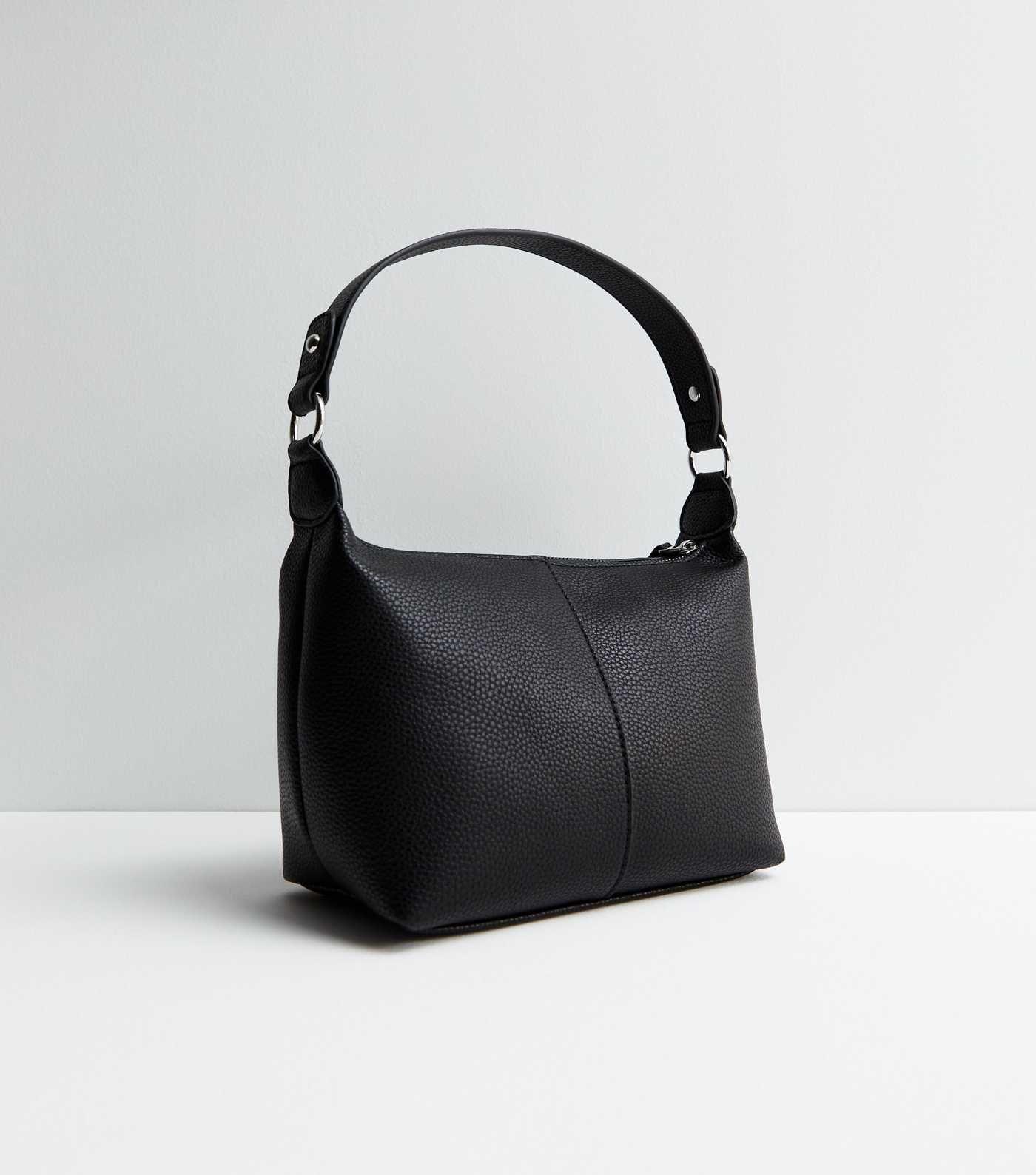 Black Leather-Look Zip Front Shoulder Bag
						
						Add to Saved Items
						Remove from Saved... | New Look (UK)