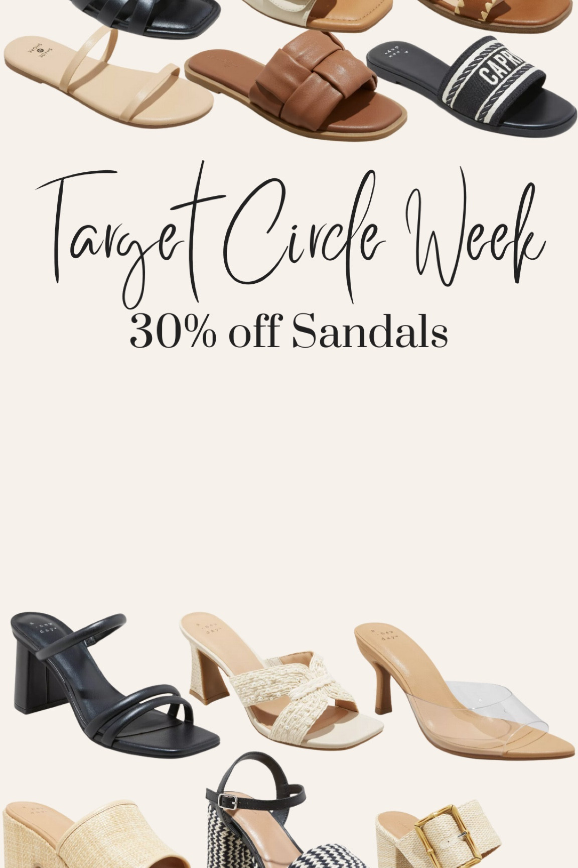 Target sale this week! 30% off sandals 

#LTKxTarget #LTKfindsunder50 #LTKsalealert