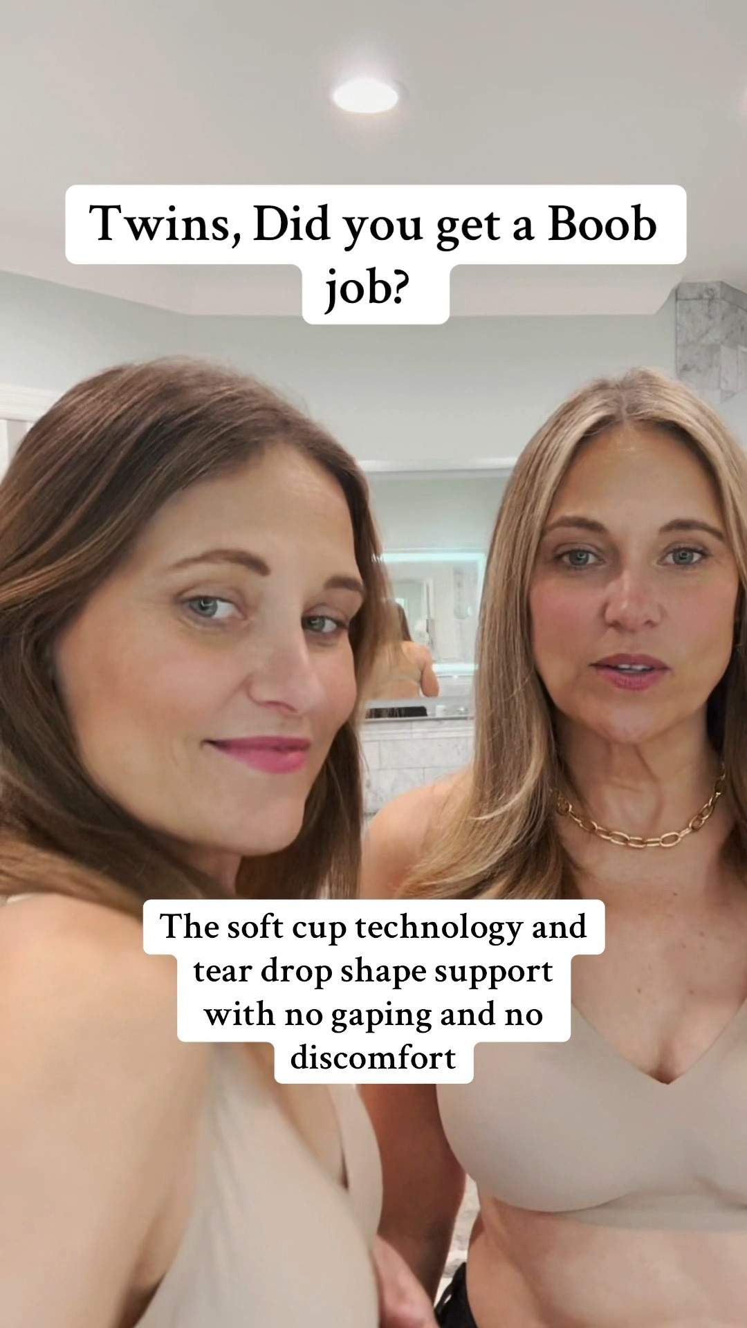 Eby bras give us RELIEF, but we don’t have to sacrifice support, softness and comfort in order to get it. Made with wireless technology, we will never go back to wearing wires that dig, pinch and sometimes puncture our skin. Say hello to the perfect bra on the planet!  

Don’t wait! Get relief today!  We found these and will never go back to other bras. Your TWINS will thank you! 


