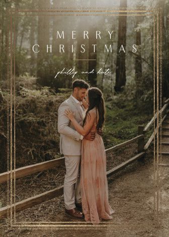 "Love Story" - Customizable Foil-pressed Holiday Cards in White by Design Lotus. | Minted