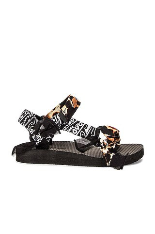 Arizona Love Trekky Leo Bandana Sandal in Leo Print & Black Bandana | FWRD | FWRD 