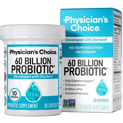Physician's Choice 60 Billion Probiotic with Prebiotic Capsules - 30ct | Target