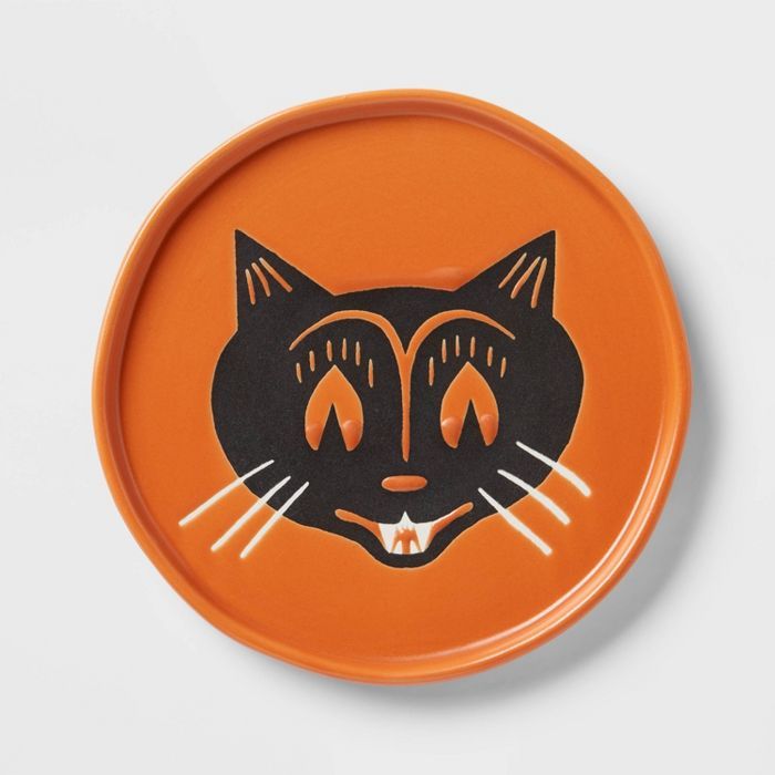 6" Stoneware Cat Face Appetizer Plate - Threshold™ | Target