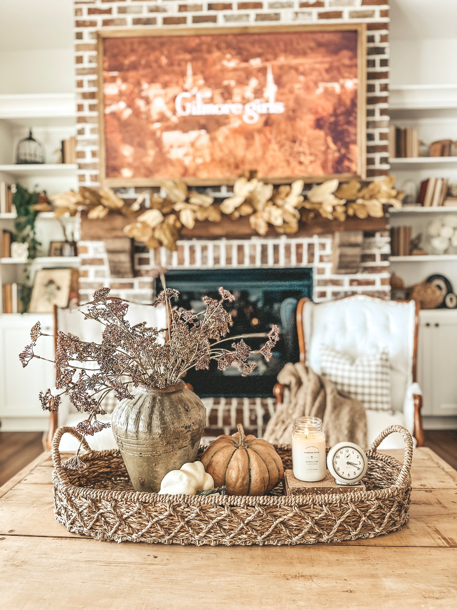 Fall farmhouse coffee table decor

#LTKhome #LTKFind #LTKSeasonal
