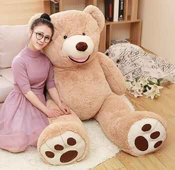 MorisMos Big Plush Giant Teddy Bear Premium Soft Stuffed Animals Light Brown,51 Inches | Amazon (US)