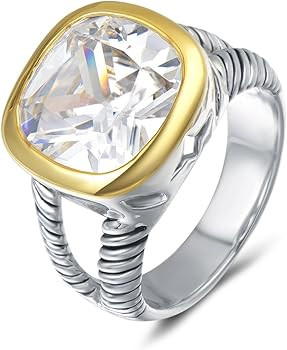 UNY Ring Twisted Cable Wire Designer Inspired Fashion Brand David Vintage Love Antique Women Jewe... | Amazon (US)