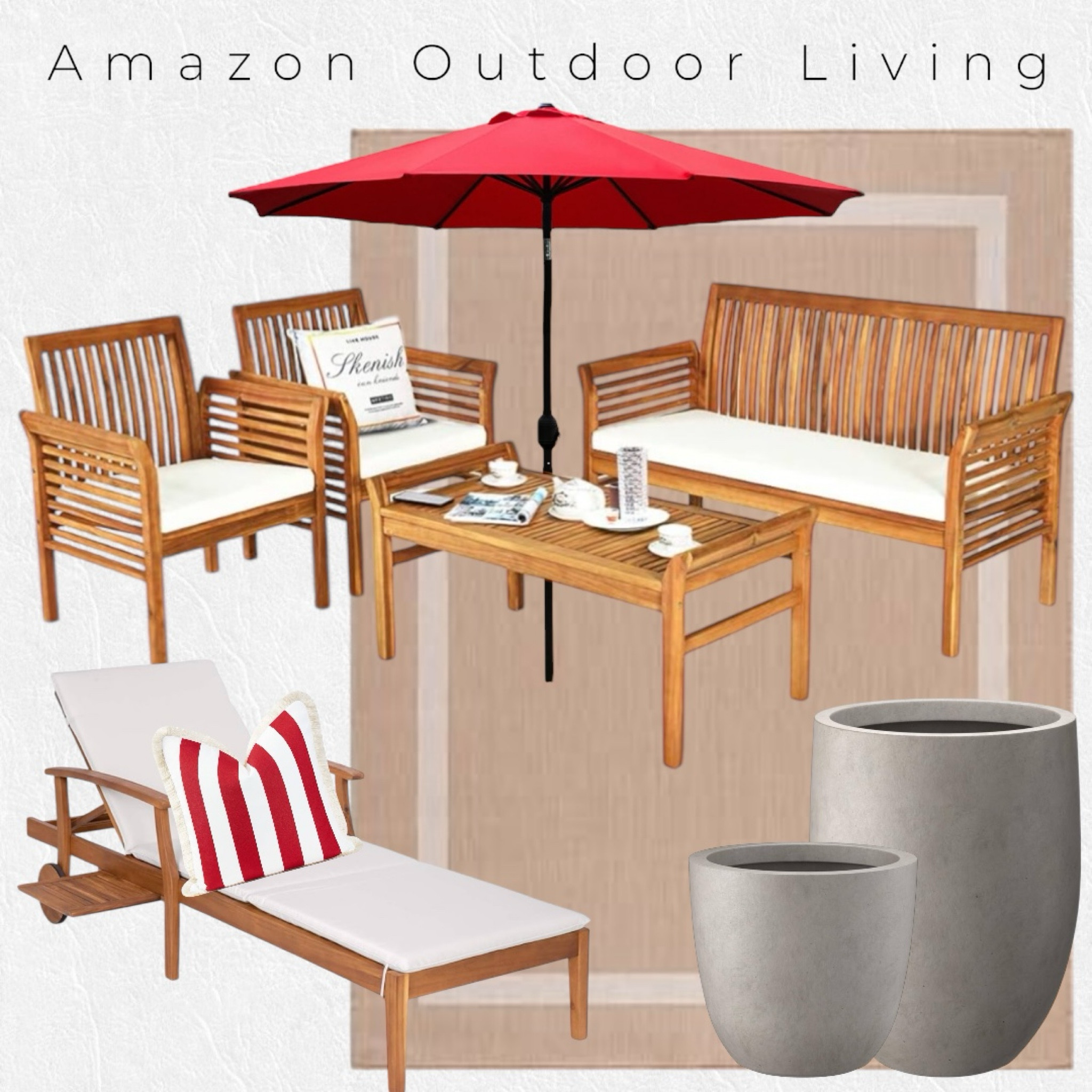Amazon outdoor living/ affordable outdoor furniture and washable outdoor rug. 




Amazon Patio furniture, patio set, outdoor table umbrella, outdoor planter, Chaise Lounge Chair Recliner, Outdoor Furniture for Patio,

#LTKSeasonal #LTKHome #LTKFamily