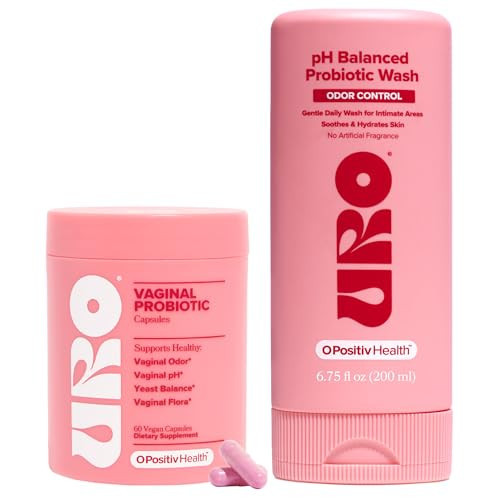 URO Vaginal Probiotic and URO pH Balanced Probiotic Wash Bundle | Amazon (US)