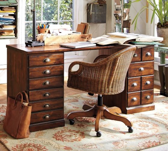 Printer's Rectangular Desk | Pottery Barn (US)