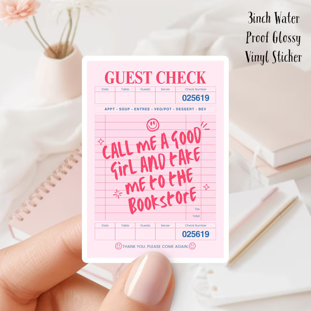 Bookish Vinyl Sticker: Call Me a Good Girl - Waterproof 3inches - Etsy | Etsy (US)