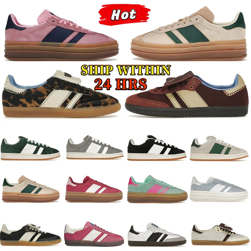 2024 Bold Casual Shoes womens Designer sneakers Pink Glow Platform shoe Wales Bonner Leopard Vega... | DHGate