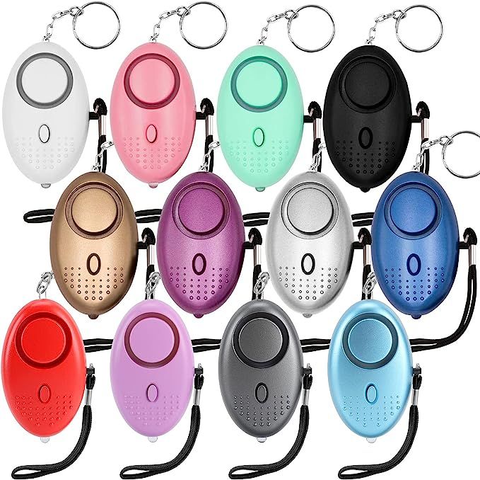 Safe Sound Personal Alarm, 12 Packs 140DB Personal Security Alarm Keychain with LED Lights, Emergenc | Amazon (US)
