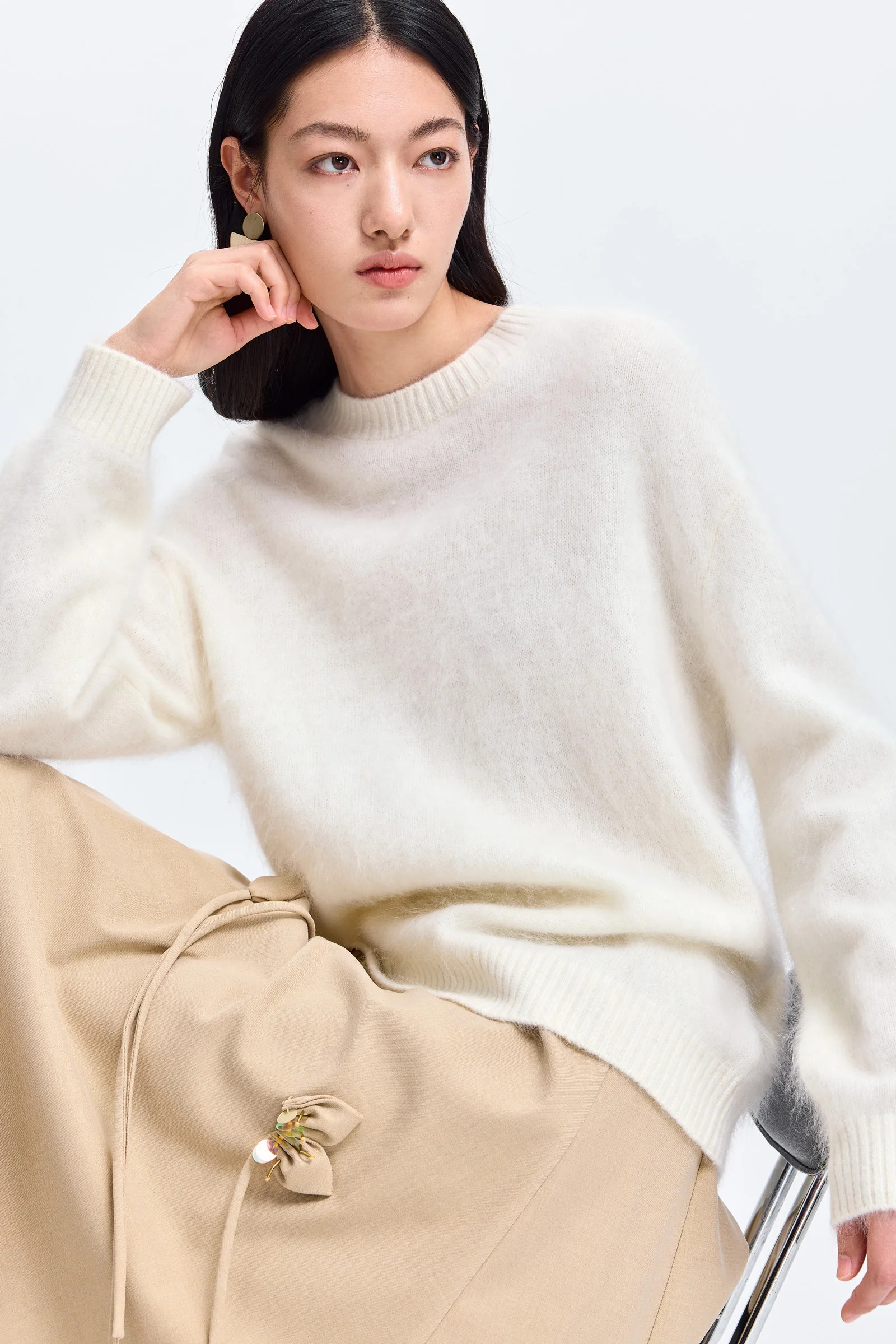 LILY Wool-Cashmere Knit Sweater | LILY Studio