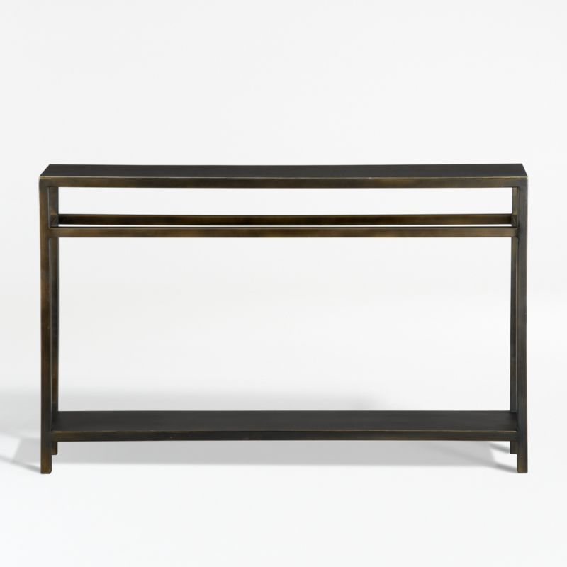 Echelon Narrow Console Table + Reviews | Crate and Barrel | Crate & Barrel