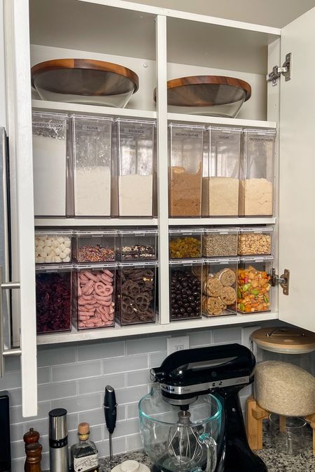 Kitchen cabinet and pantry canister organization

#LTKhome