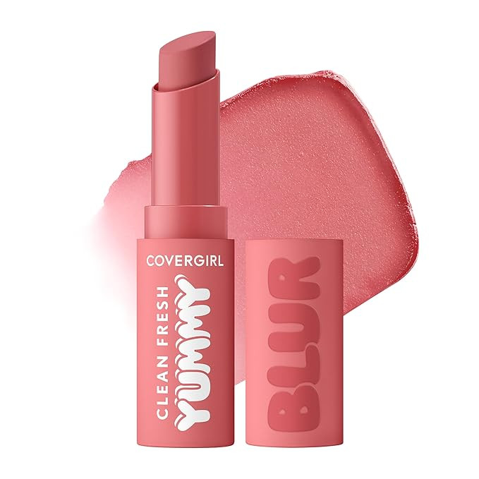 COVERGIRL Clean Fresh Yummy Blur Lipstick, Blurring Effect, Matte Lip Color, Sweet Pomegranate Fl... | Amazon (US)