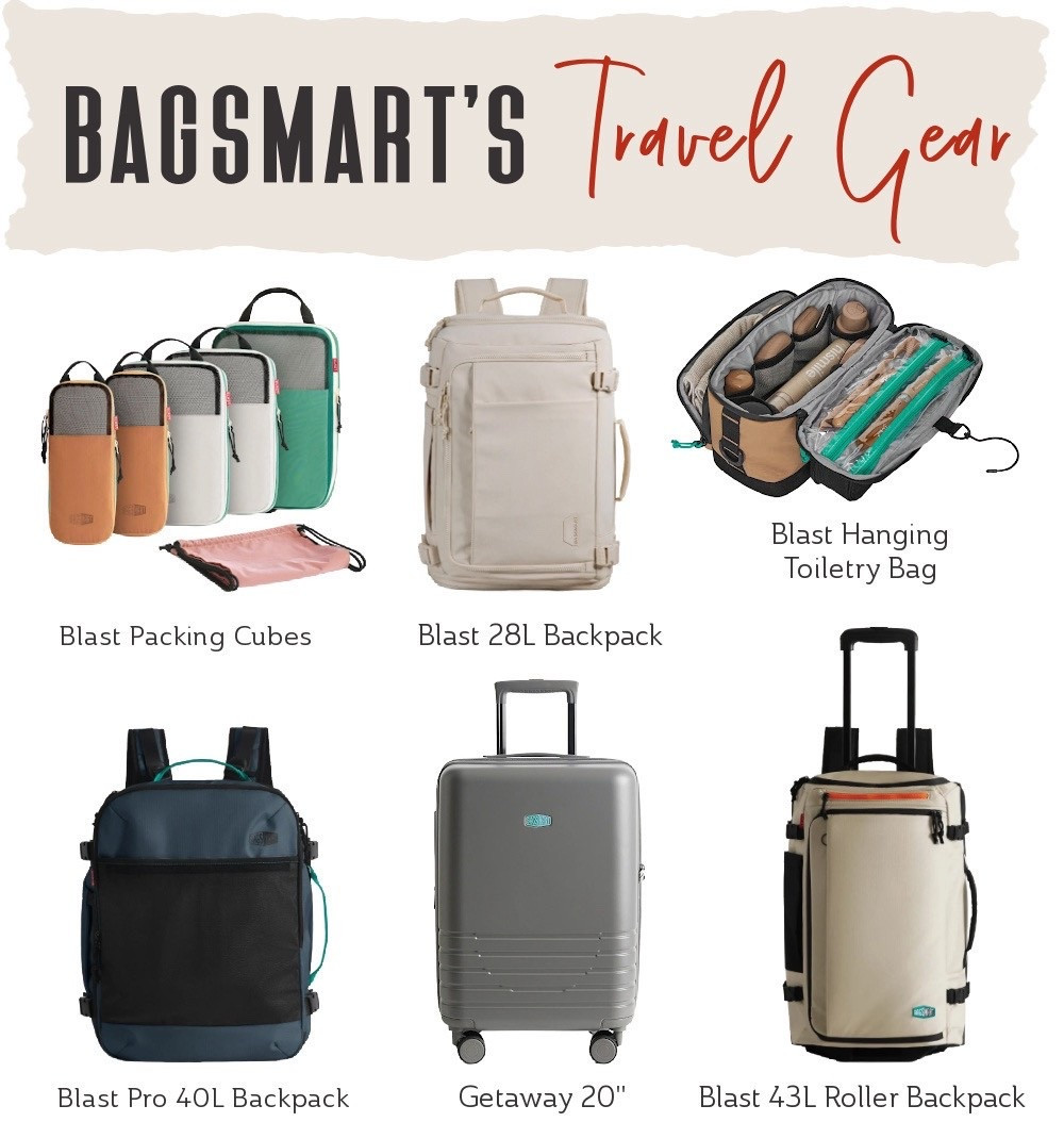 After testing a range of Bagsmart products over the past year, from business trips to beach getaways,

I’ve found a new set of travel must-haves that combine style, durability, and smart design.

I’m especially loving the: 
 ✈️ Getaway Carry-On Suitcase
 ✈️ the Blast Backpacks (28L + 40L) 
 ✈️ Blast 43L Roller Backpack
✈️ Their ultra-useful Compression Cubes and Hanging Toiletry Bag. 

Each piece has made my travel routine smoother and more organized. 

📌 Use the code TFG43 to save 10% on the Bagsmart site!

@bagsmart_official #ad #bagsmart #travelgear #travelluggage #travelbackpack #packinghacks #travelessentials #ltktravel#LTKItBag 

#LTKTravel