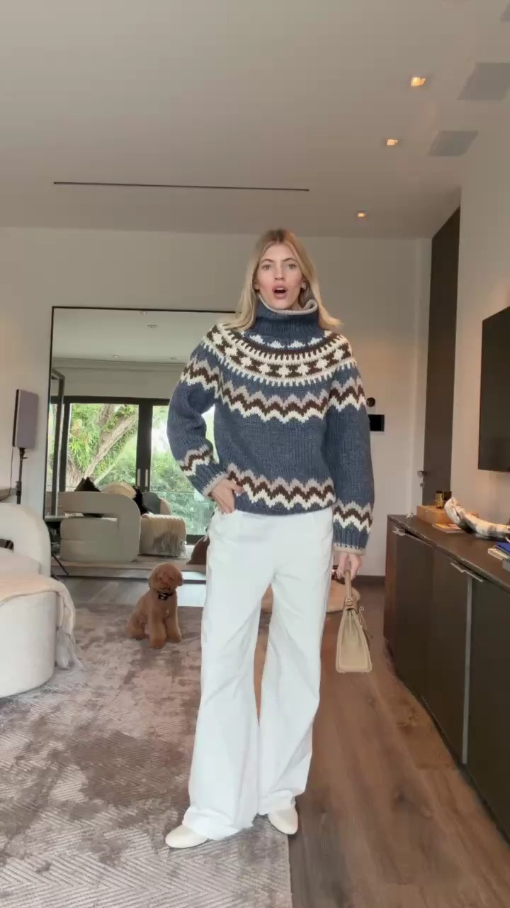 This Helsa sweater is absolutely adorable! ✨🤍 It is so cozy and I love the design. Definitely bringing this on my ski trip this year! 

 #LTKHoliday #LTKootd #LTKSeasonal