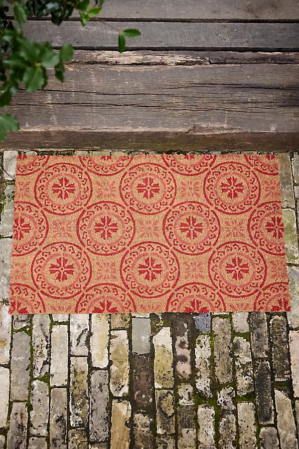 Tilework Coir Doormat | Anthropologie (US)