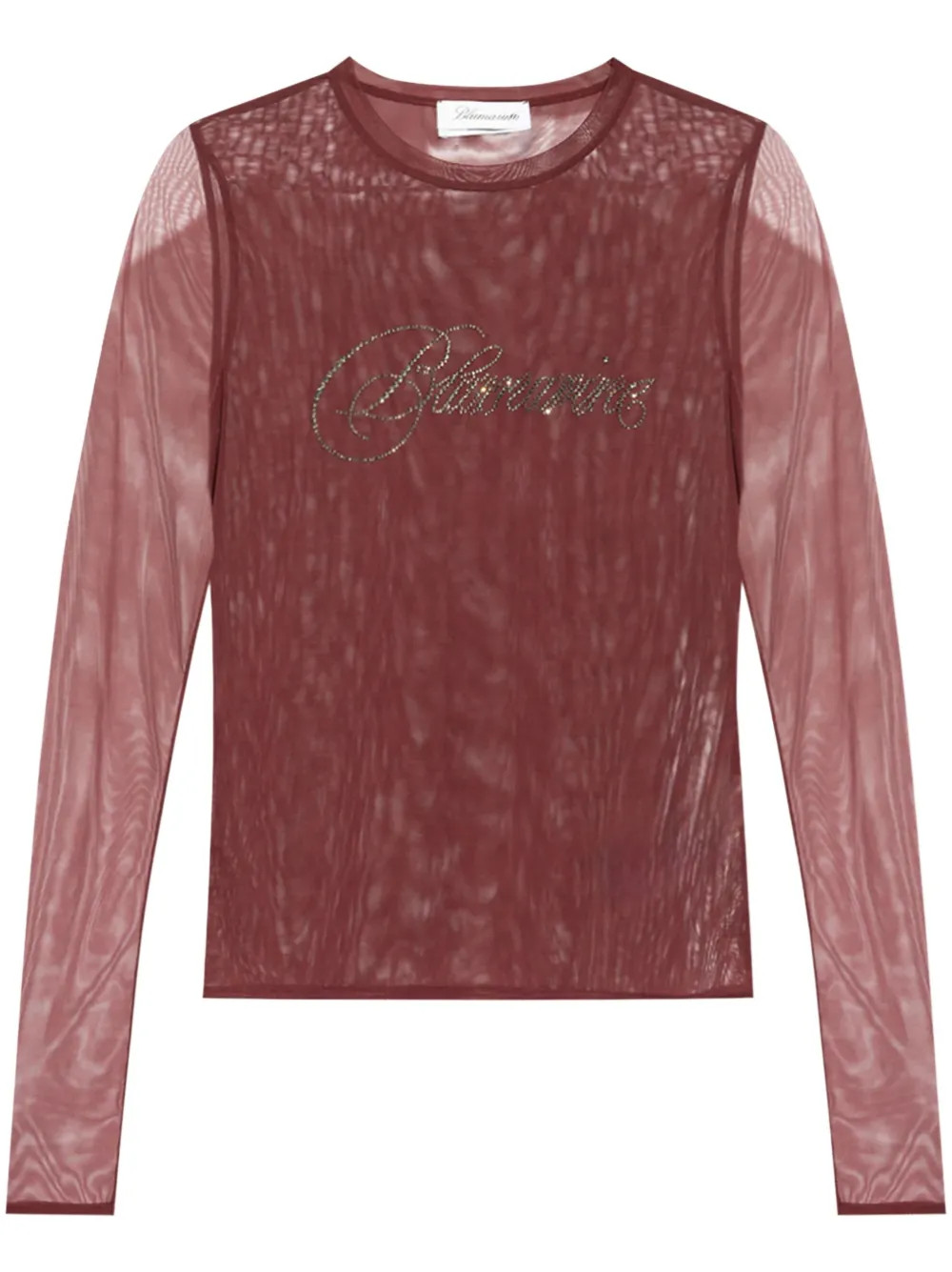 Blumarine logo-embellished Top - Farfetch | Farfetch Global