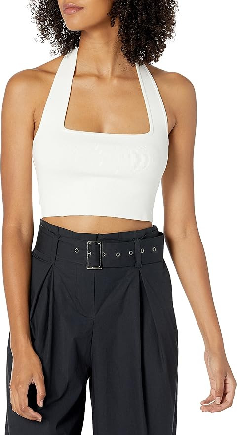 The Drop Women's Greta Fitted Square-Neck Halter Sweater Bralette | Amazon (US)