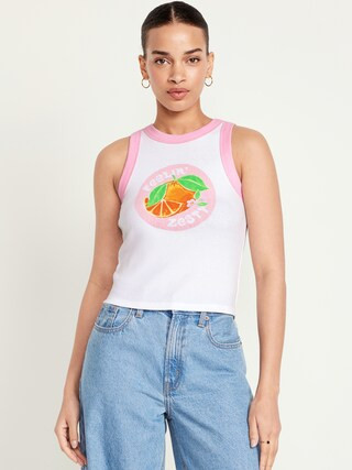 Graphic Crop Tank Top | Old Navy (US)