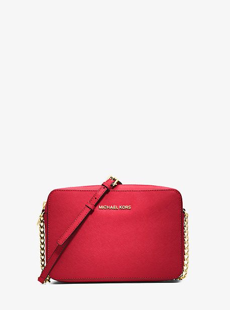 Jet Set Large Saffiano Leather Crossbody | Michael Kors US & CA