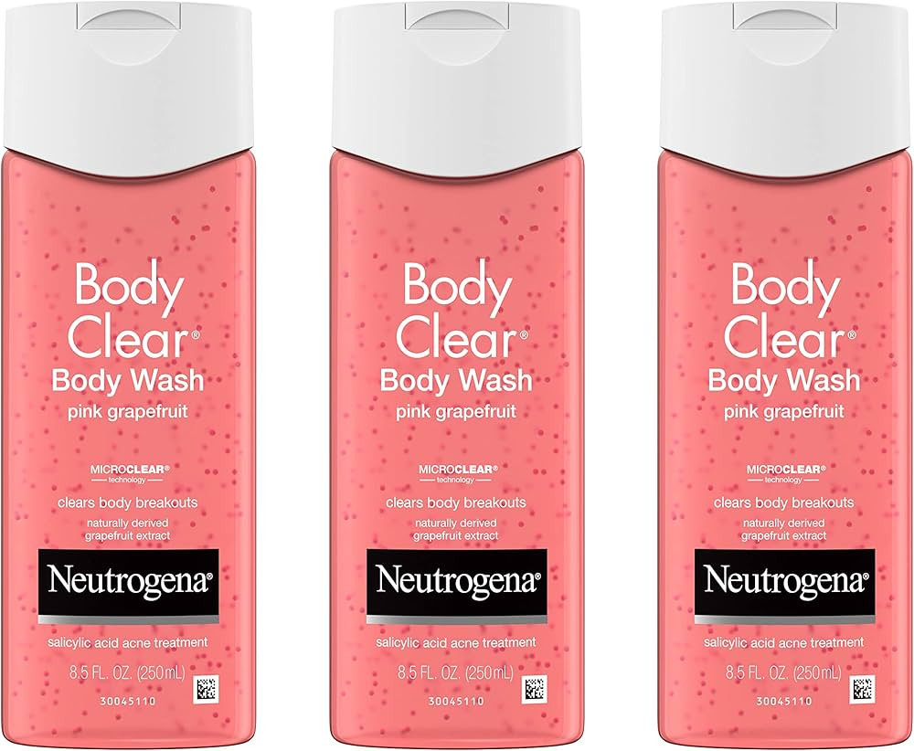 Neutrogena Body Clear Acne Treatment Body Wash with Salicylic Acid Acne Medicine, Pink Grapefruit... | Amazon (US)