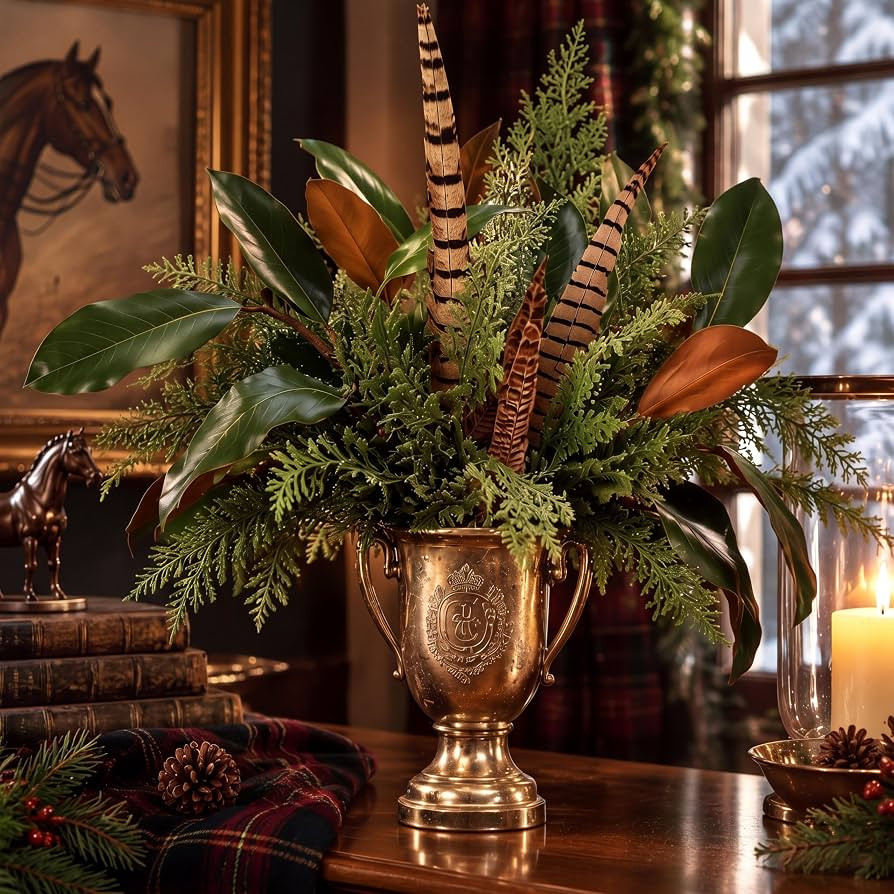 Tondiamo 16 Pcs Vintage Christmas Greenery Picks, Luxury Christmas Decor | Amazon (US)