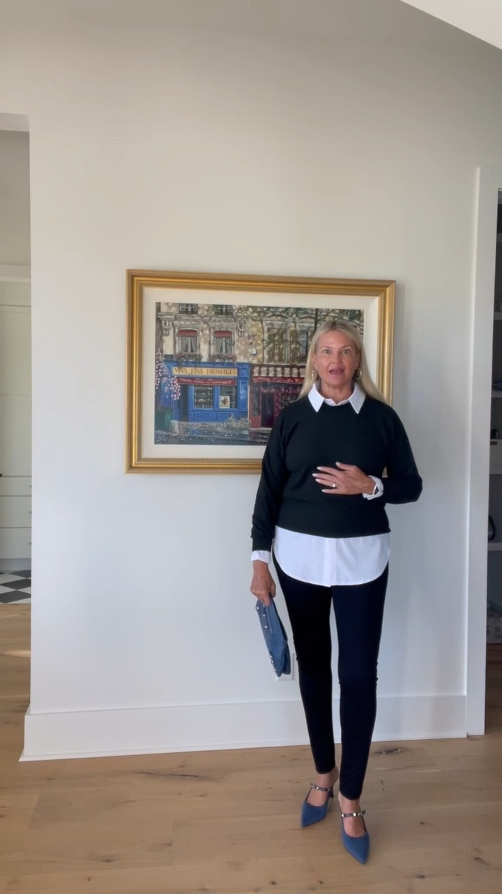 Mixing high + low again and this Amazon top is a winner 🤍 It’s the perfect transitional piece — I love it layered with a collar, the length is so flattering, and you can’t beat the price (under $30!). Comes in tons of colors too 🙌




#LTKSaleAlert #LTKOver40 #LTKSeasonal