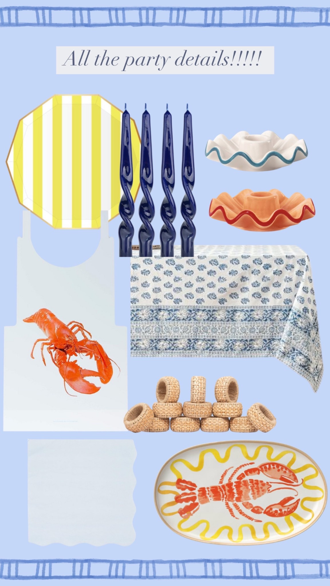 We love a dinner party with a theme!!!! 🦐🍋