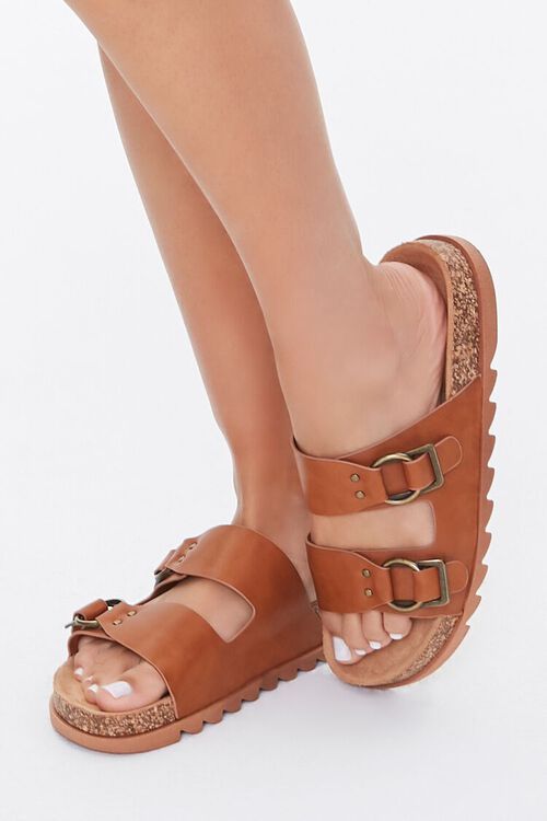 Faux Leather Buckled Sandals | Forever 21 (US)