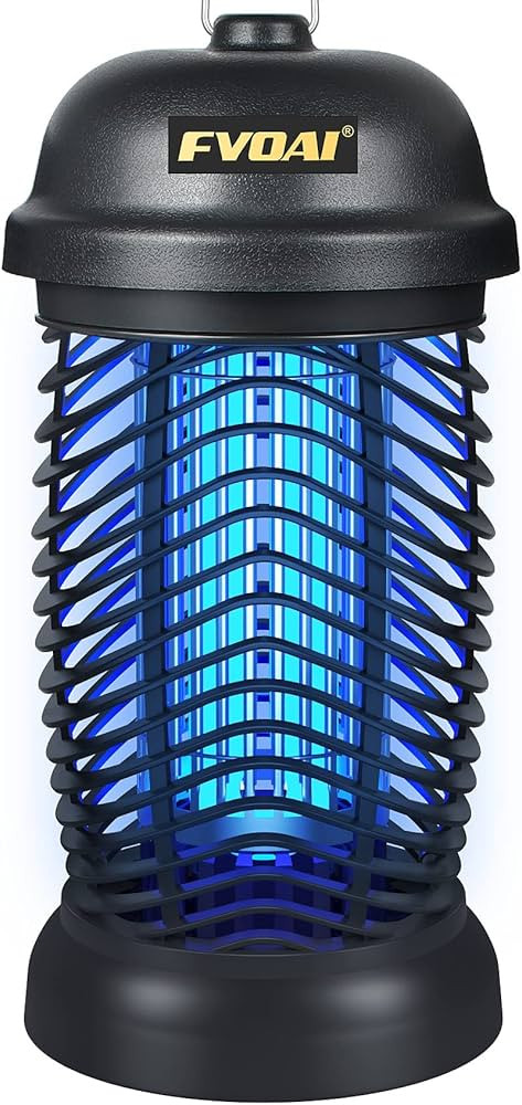FVOAI Bug Zapper Outdoor, Electronic Mosquito Zapper Fly Zapper for Outdoor and Indoor (Black) | Amazon (US)