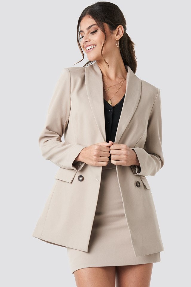 Tailored Blazer Beige | NA-KD Global