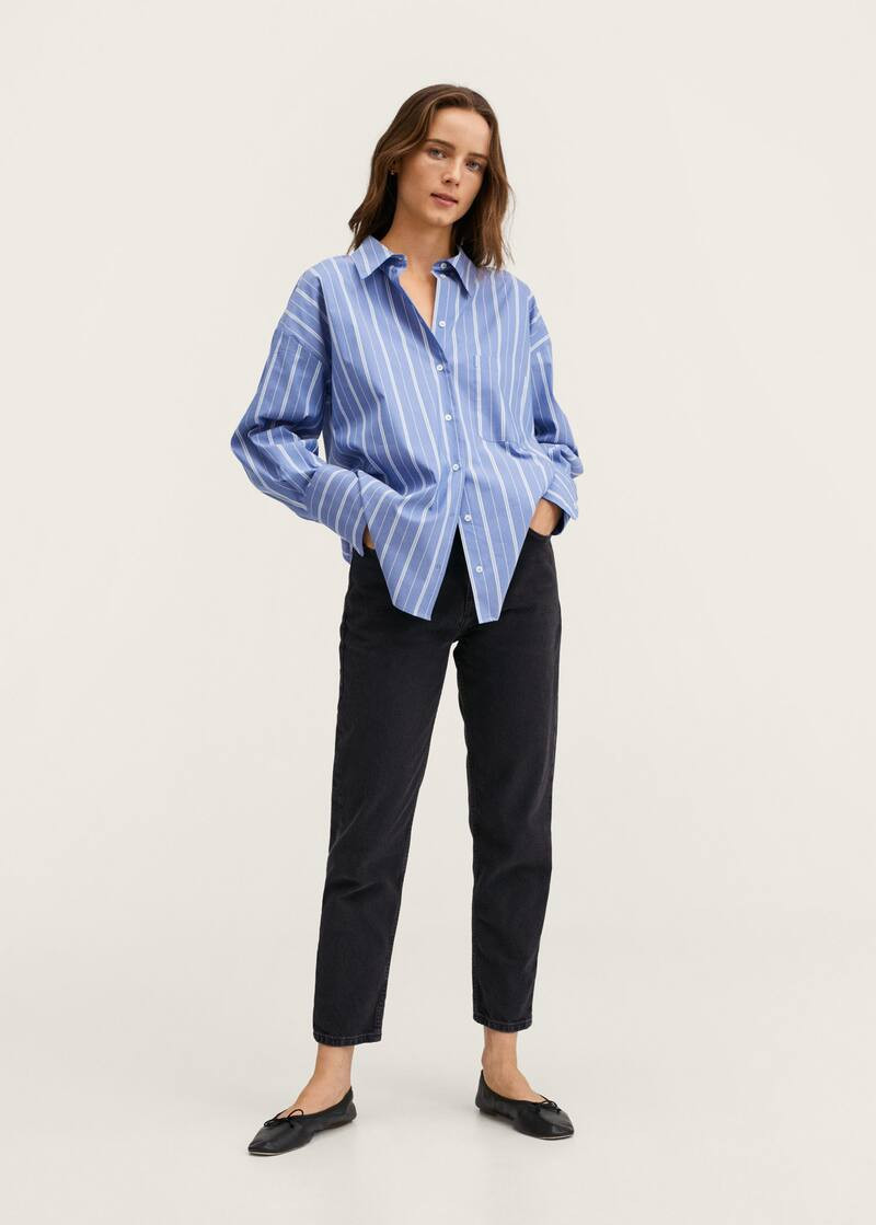 Mom high-waist jeans -  Women | Mango USA | MANGO (US)