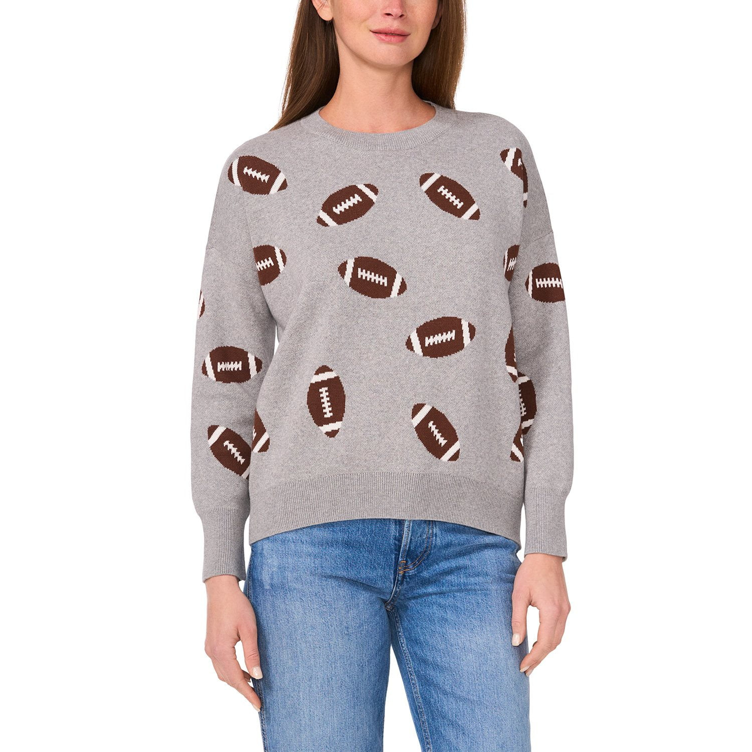 Vince Camuto Women's Game Day Crewneck Sweater | Sam's Club