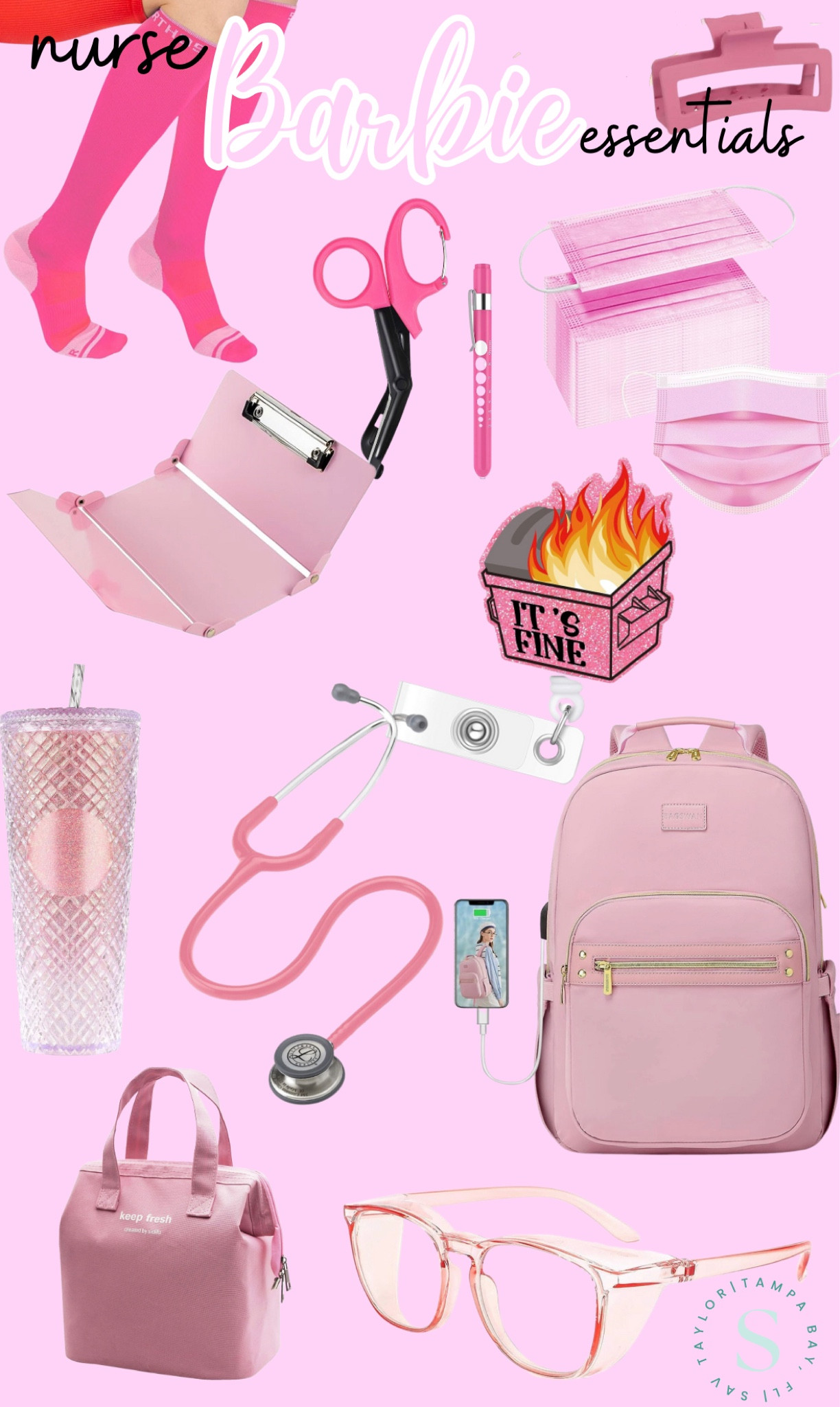 Nurse Barbie Essentials! Everybody is loving Barbie + pink right now so I wanted to create a fun spin! Here are some go to items from Amazon for nurses and student nurses! 

#LTKBacktoSchool #LTKFind #LTKworkwear