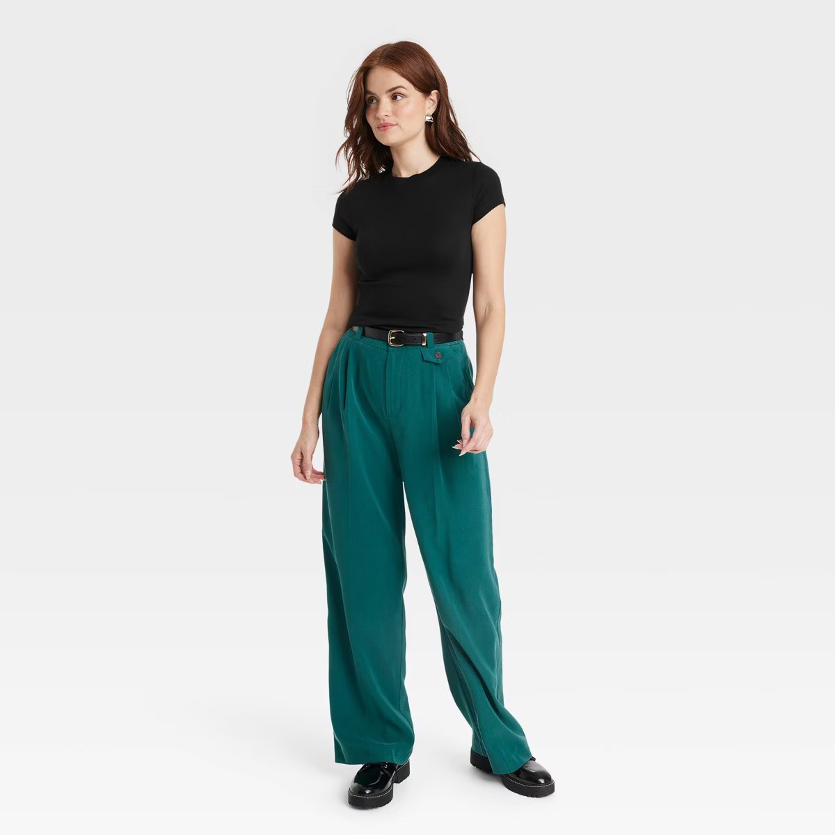 Women's Slim Fit Short Sleeve Ribbed T-Shirt - A New Day™ | Target