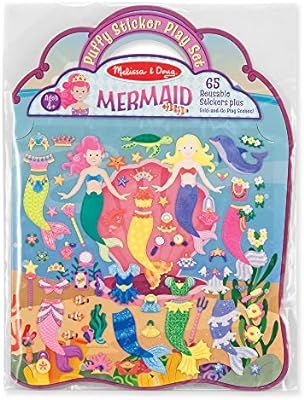 Melissa & Doug Puffy Sticker Play Set - Mermaid | Amazon (US)