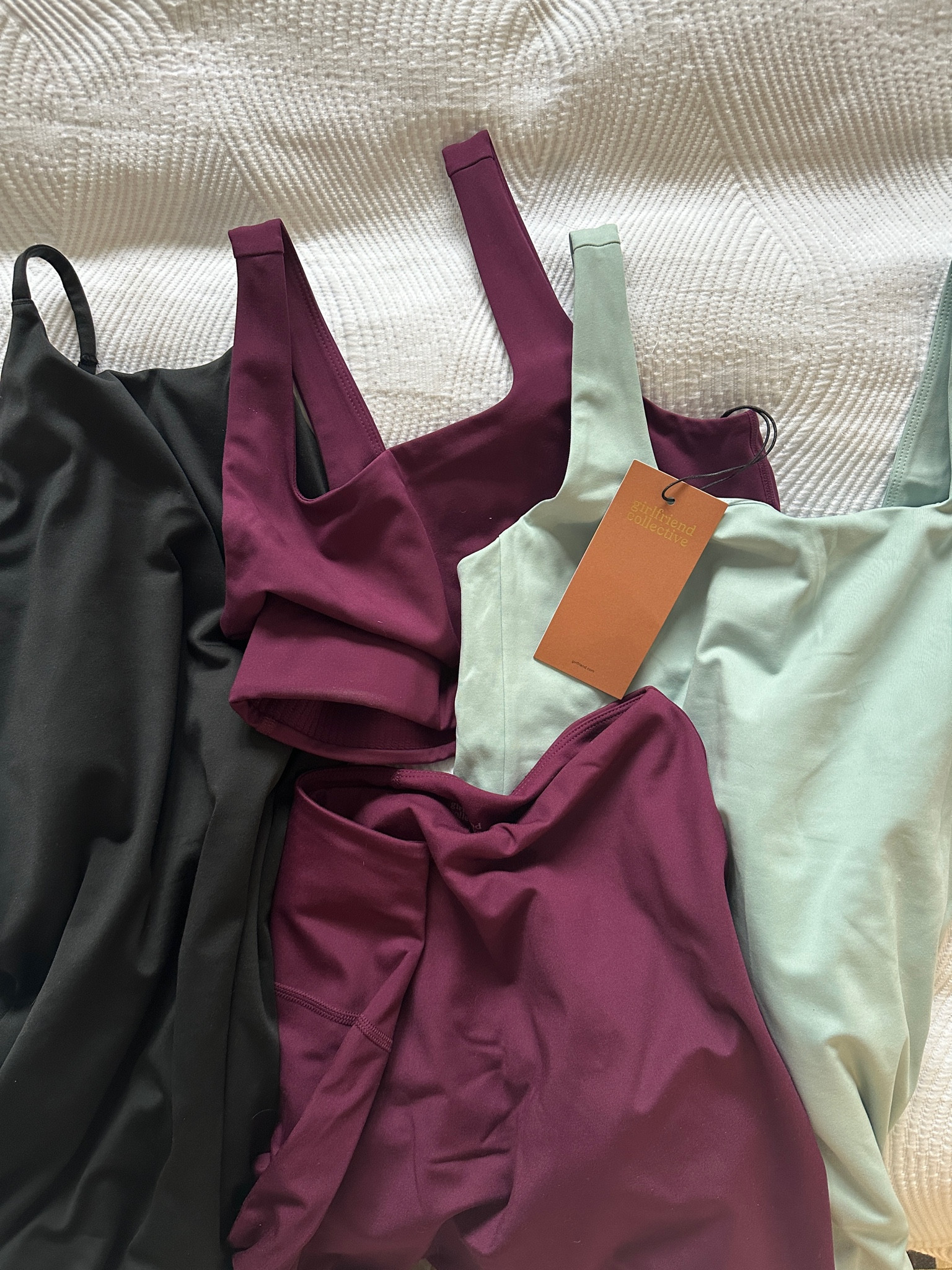 Ready to enjoy the sun in total comfort in my Girlfriend Collective pieces  

#LTKtravel